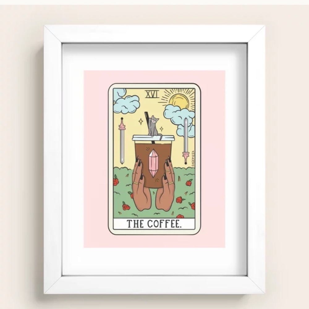 Society 6 tarot coffee wall art